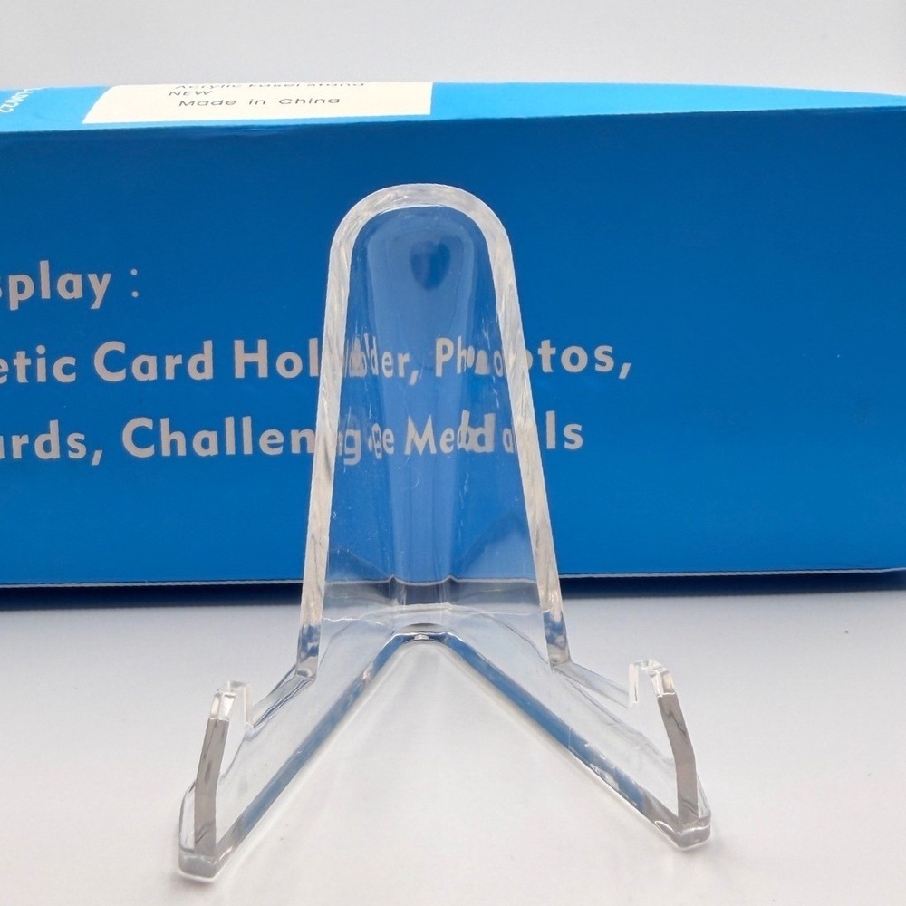 22 PCS‎ Mini Acrylic Easel Stand Clear Plastic Display Holder 2.7" Card Holder